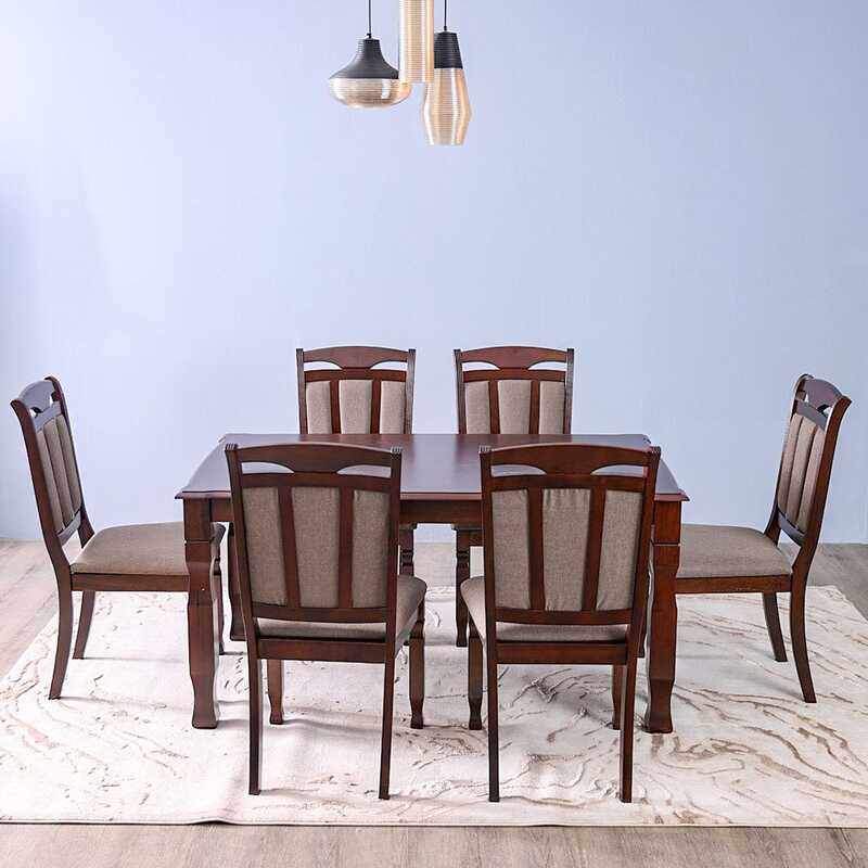 

Danube Home V2 Adolf Wooden Dining Set, Burnish Oak/Brown