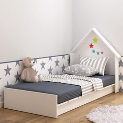 Danube Home Capella Single Size Bed Frame, White