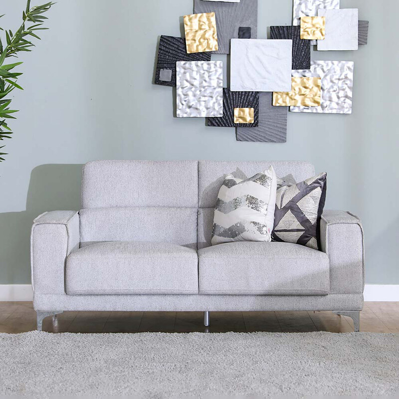 

Danube Home Cayley 2 Seater Fabric Sofa, Beige