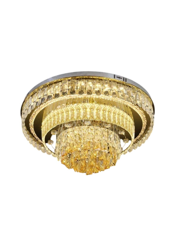

Danube Home Toran Flushmounts, Ss + Crystal Plus Acrylic, 60cm, LED, Gold