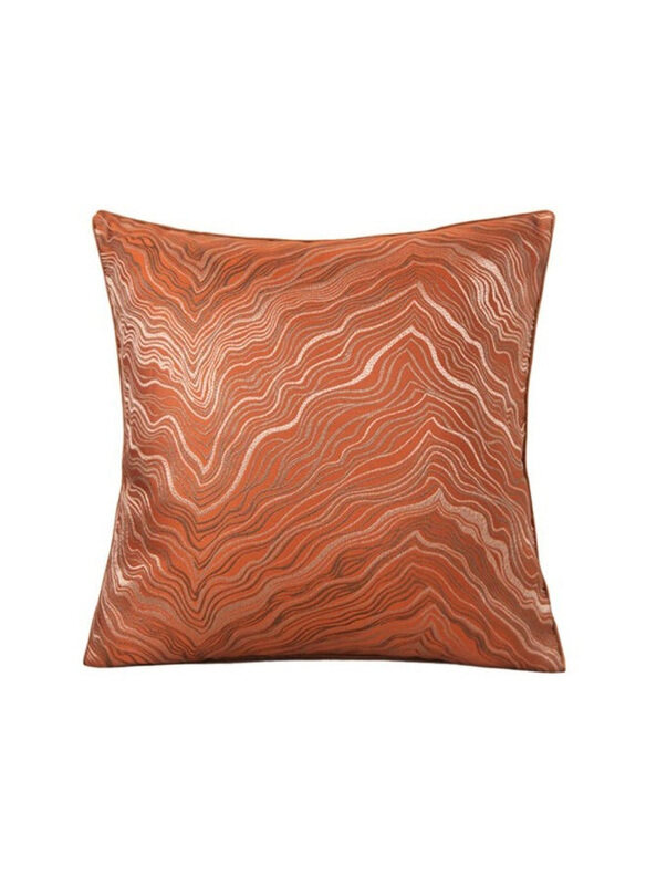 

Danube Home Gleam Cushion Stylish Throw Pillow, Orange