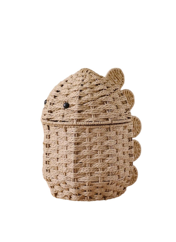

Danube Home Meow Rattan Mushroom Basket, Brown