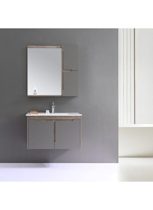 

Danube Home Milano Mayte Vanity Set, Grey
