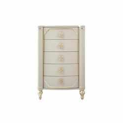 Danube Home Zelda Chest of Drawer, Lt. Grey/Golden
