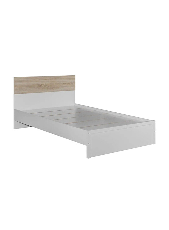 

Danube Home Aurora Single Bed, White/Natural Oak