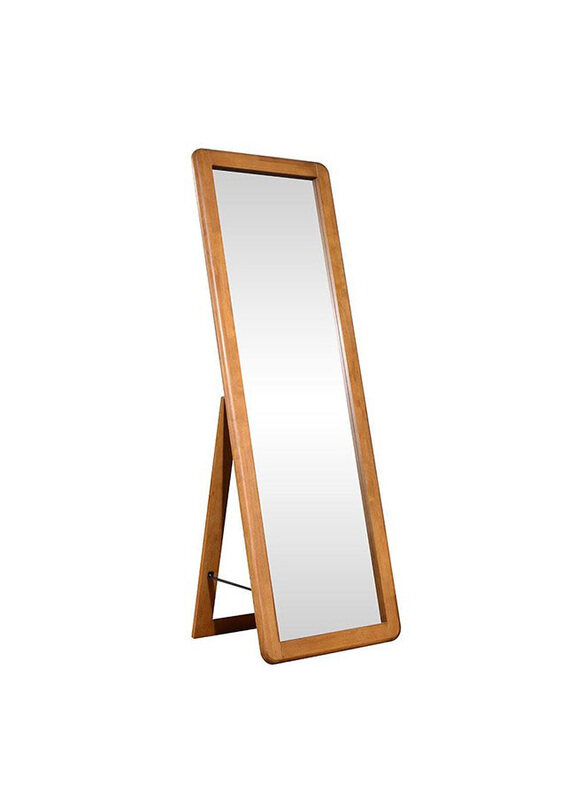 

Danube Home Rita Standing Mirror, Oak/Rattan