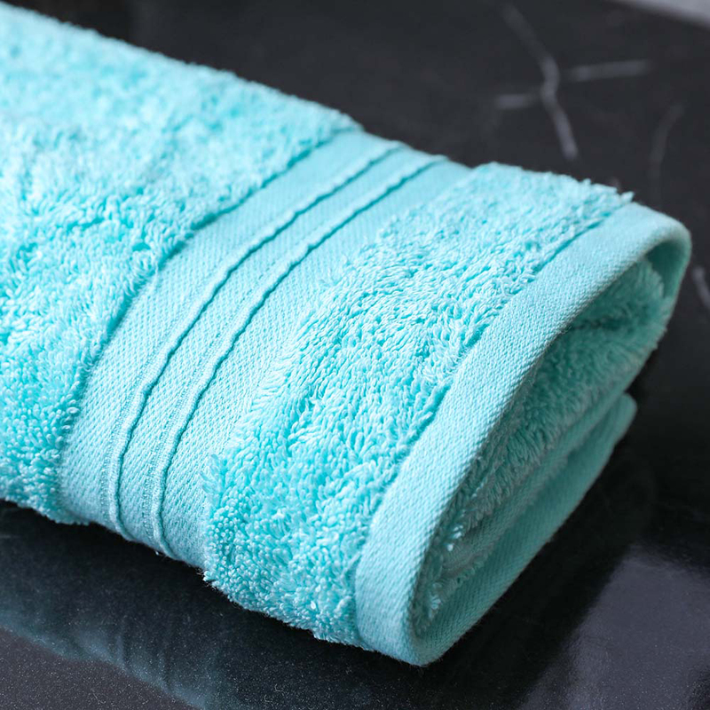 Danube Home Flossy Hand Towel, Aqua