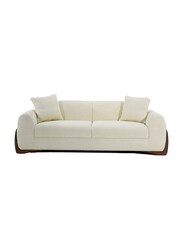 Danube Home Lars 3 Seater Fabric Sofa, Beige