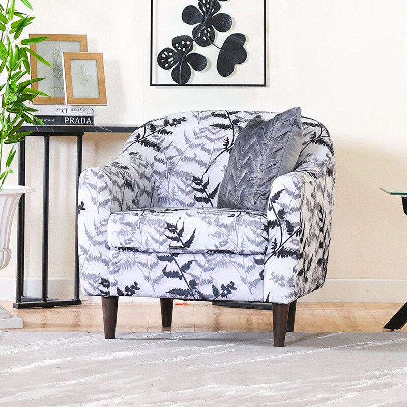 

Danube Home Warren 1 Seater Fabric Sofa, White