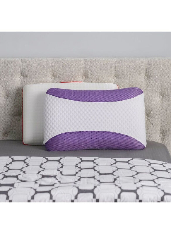 

Danube Home Repose Double Jacquard 3D Mesh Aroma Pillow, One Size, White