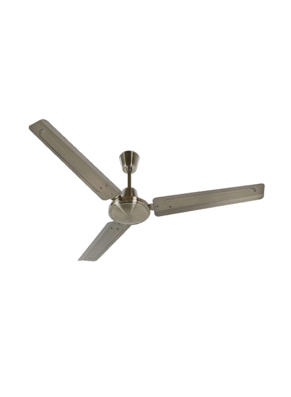 

Danube Home Milano 52-Inch Nickel Metallica Fan, White