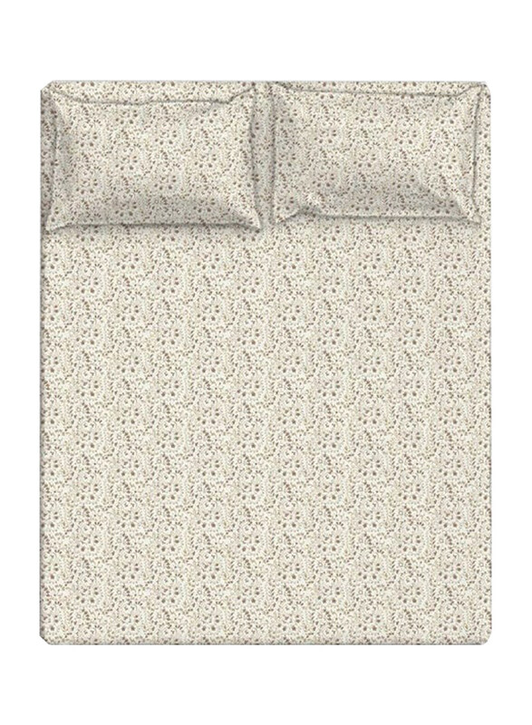 

Danube Home 3-Piece Albany Paisley Ochre Fitted Sheet Set, 1 Fitted Sheet + 2 Pillowcases, King, ANU-DUB-031 C, Multicolour