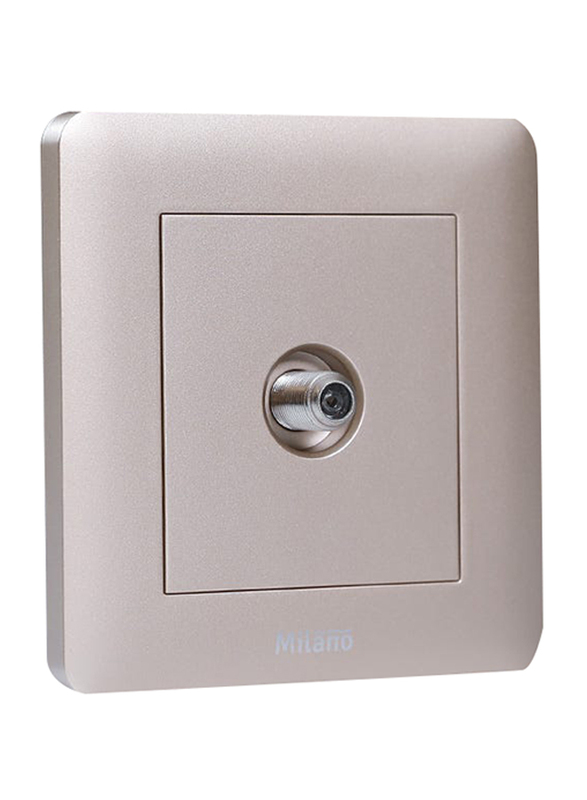 Milano Satellite Outlet Switches, Gold