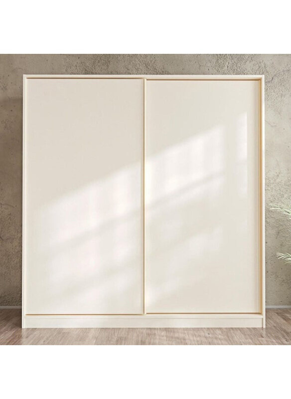 

Danube Home Manila 1.4Mtr Sliding Door Wardrobe, Cream