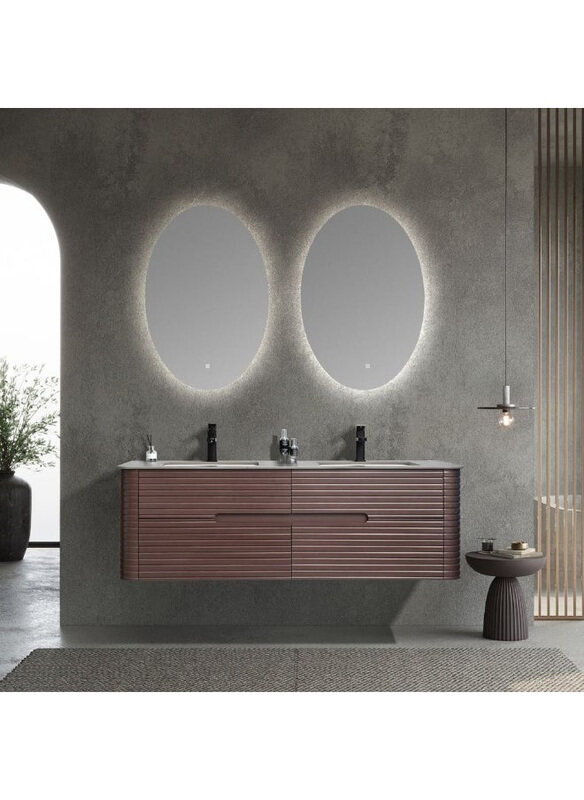 

Danube Home Milano 2-Piece Luxury and Modular Lanie Vanity Set, Brown