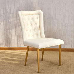 Danube Home Tunesia Dining Chair, White/Golden