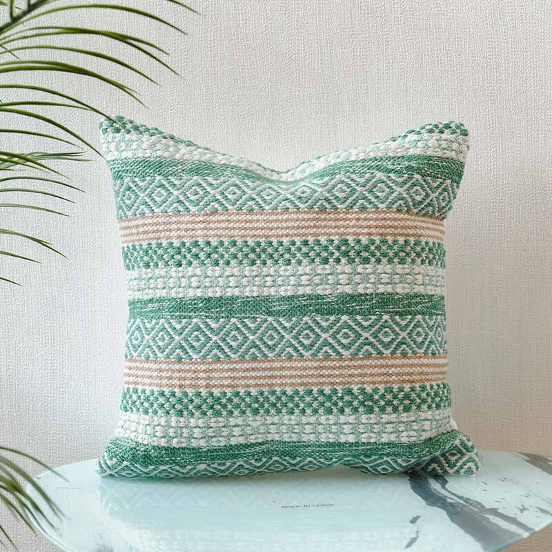 

Danube Home Outdoor Woven Cushion, 45 x 45cm, Ornate Stripes