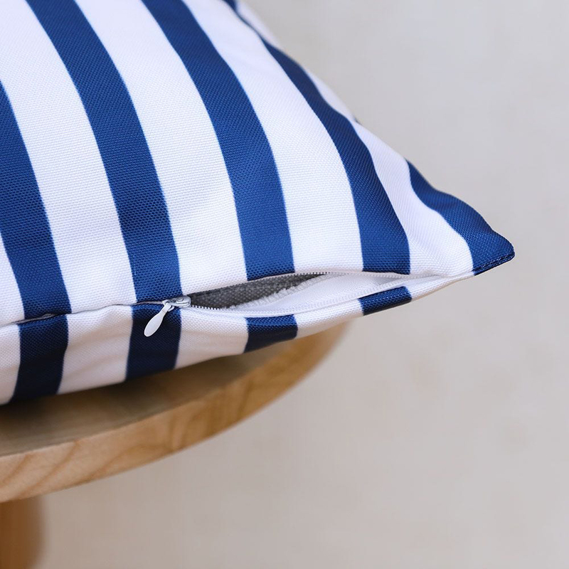 Danube Home Outdoor Amelie Stripe Cushion Summer Spring Pillow, 45 x 45cm, Multicolour