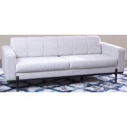 Danube Home Form 3 Seater Fabric Sofa, Beige