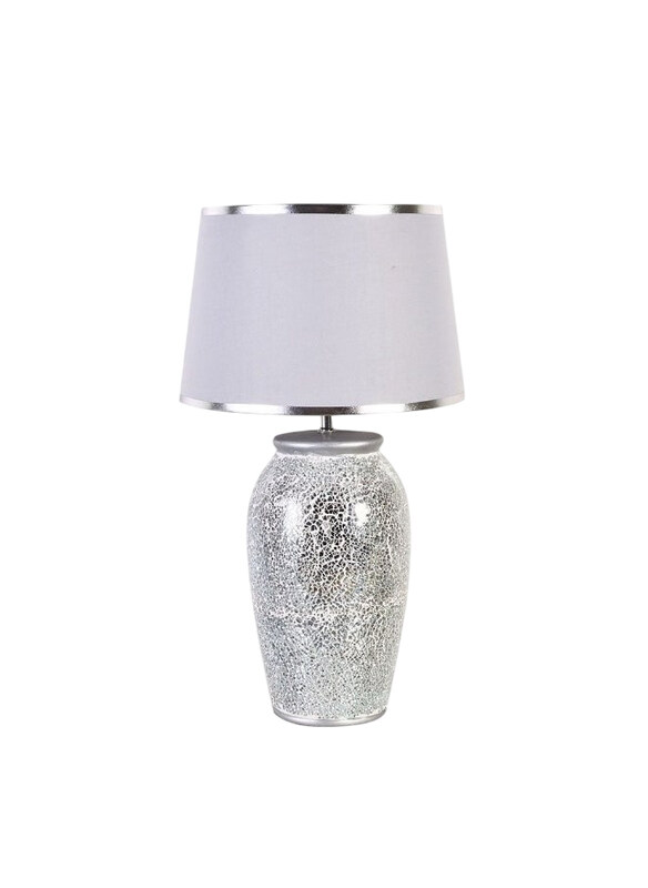 

Danube Home Hugo Ceramic Table Lamp, 30 x 30 x 53, Silver