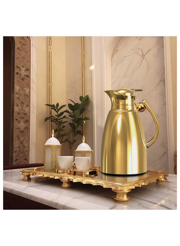 

Danube Home 1.3 Ltr Zhuzhu Stainless Steel Vacuum Flask Pink Glass, Gold