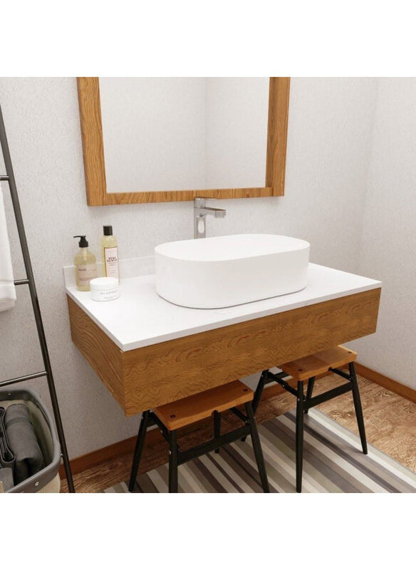 

Danube Home Milano Countertop Art Basin, 8183, White
