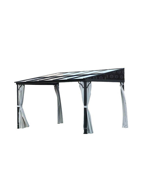 

Danube Home Atlanta Heavy Duty Party Gazebo Tents, Grey