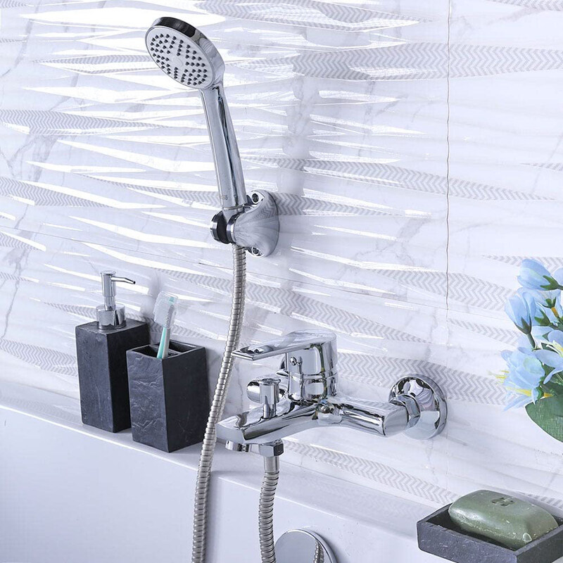 

Danube Home Milano Eco Turbo Bath Shower with Shower Set, Silver