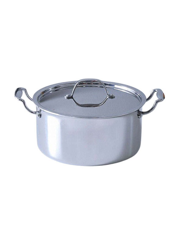 

Danube Home 24cm Celina Stainless Steel Casserole, Silver