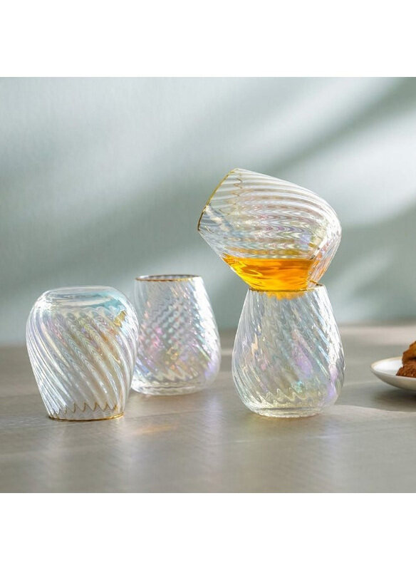 

Danube Home 4-Piece 400ml Youthfulbite Dof Glass Set, Clear