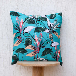 Danube Home Outdoor Orchid Cushion Summer Spring Pillow, 45 x 45cm, Multicolour