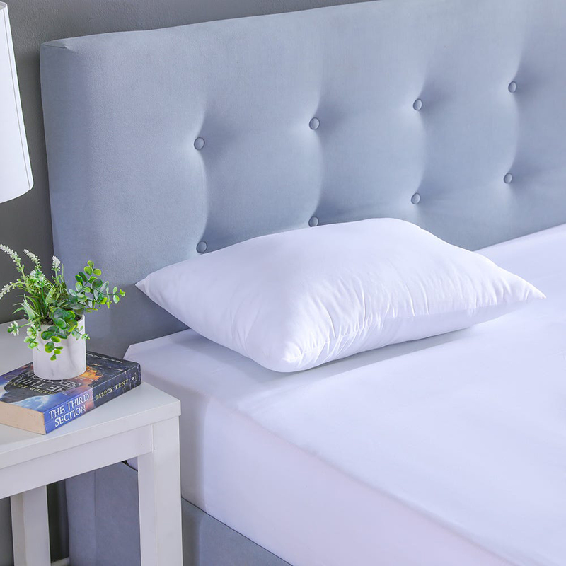 Danube Home Comfort Queen Microfiber Pillow, White