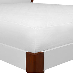 Danube Home Quilted Mattress Protector, Super King, White