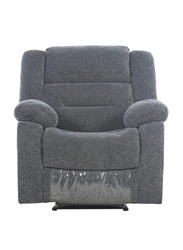Danube Home Allende 1 Seater Fabric Motion Recliner, Grey