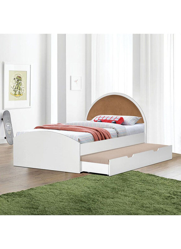 

Danube Home Hello Kids Pull Out Bed, White/Brown