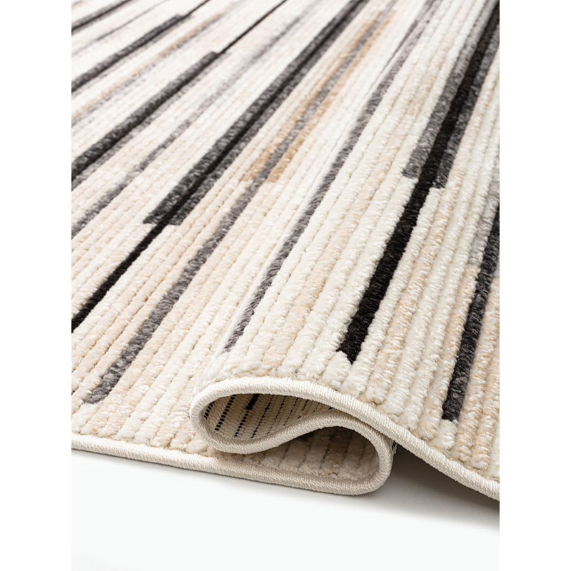 Danube Home Calico Floor Covering Rectangle Modern Home Area Rug, Cream
