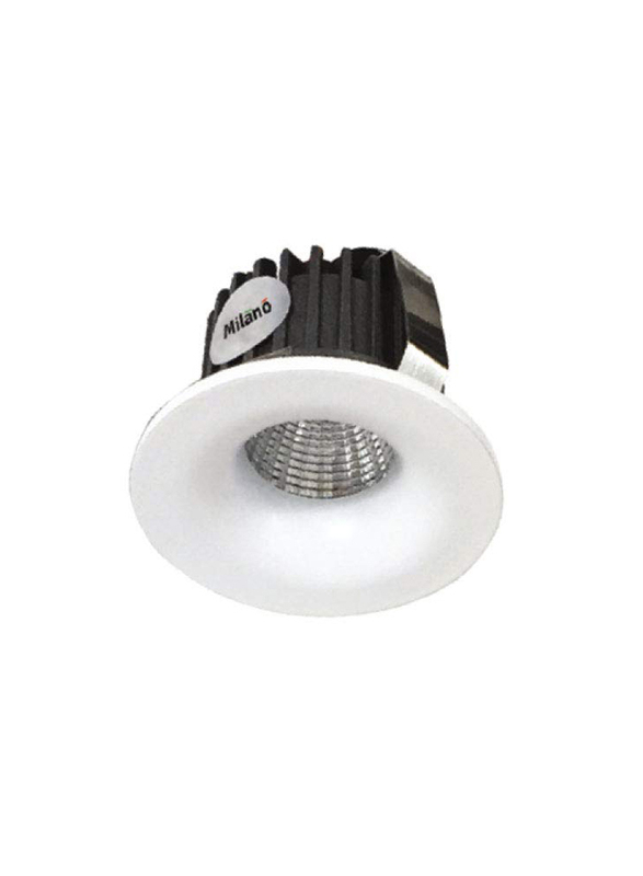 Danube Home Milano Led Mini Round Fix Spot Light 3W, White