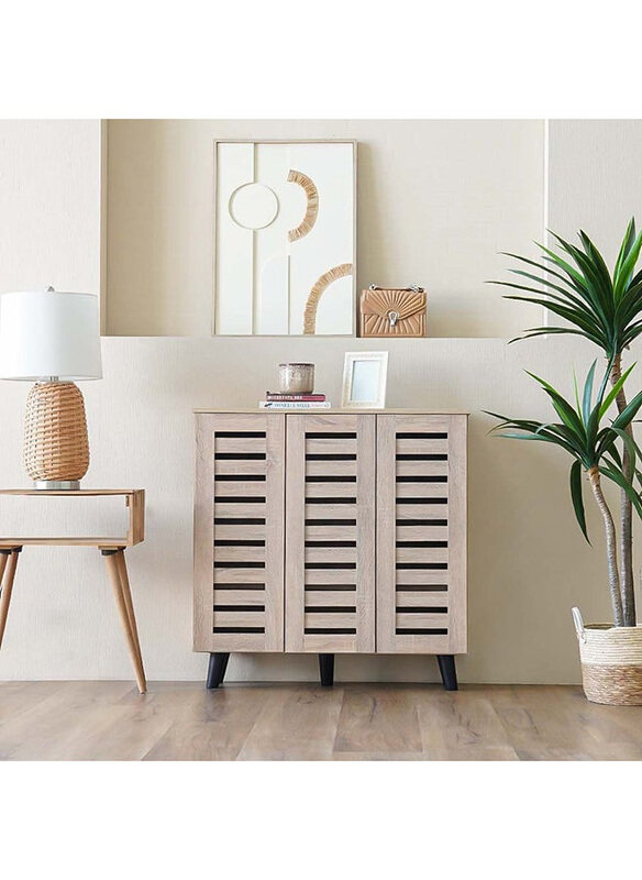 

Danube Home Harper Shoe Cabinet, Beige
