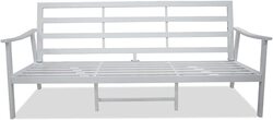 Danube Home Imperial 7-Seater Outdoor Sofa Cum Dining Set, Grey