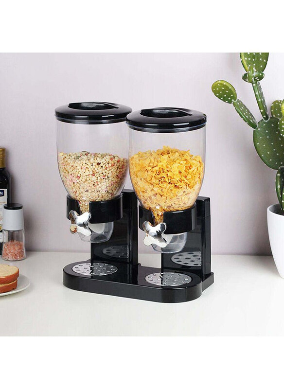 

Danube Home 7 Ltr Adeena Cones Cereal Dispenser, Black
