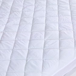 Danube Home Quilted King Size Mattress Protector, White