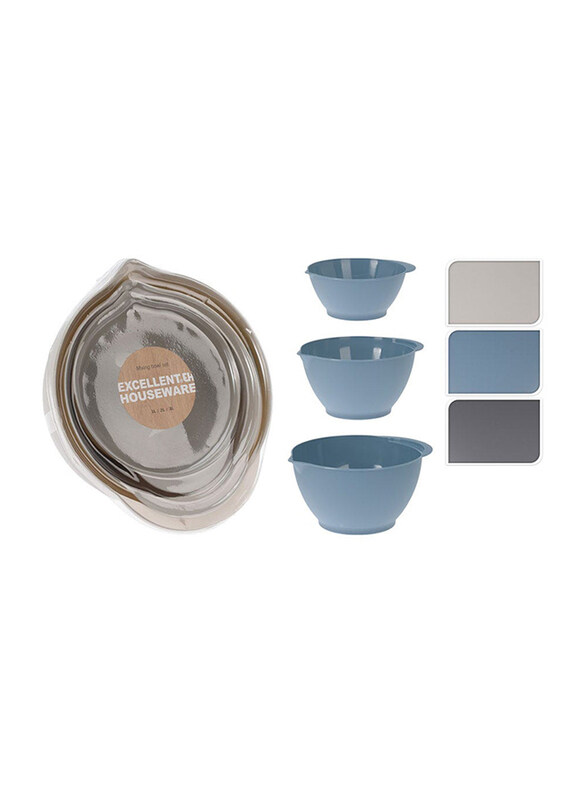 

Danube Home 3-Piece Mixing Bowl Set, 101000860, Assorted