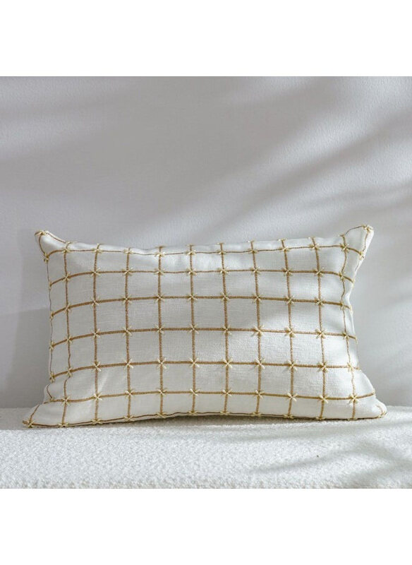 

Danube Home Pearl Grid Cushion Cover, Ivory