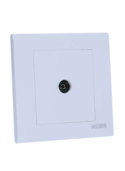 Danube Home Milano TV Outlet Switch, White