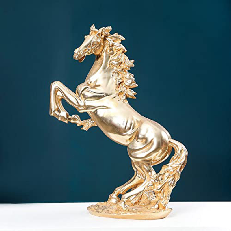 Danube Home Lori Running Horse Figurine, Gold