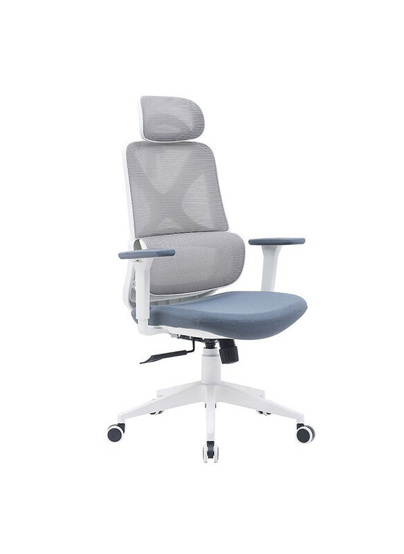 

Danube Home Norway High Back Ergonomic Office Chair, Grey/White