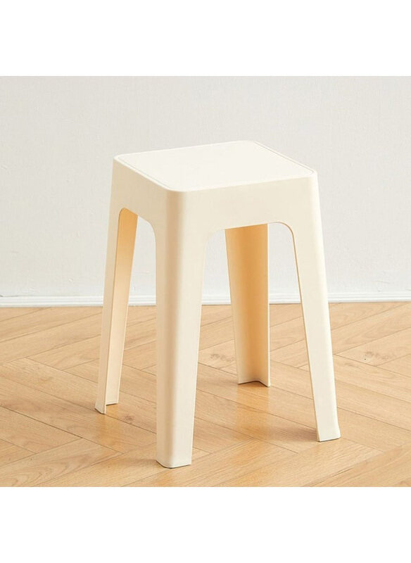 

Danube Home Ottawa Light Weight Single Backless Stool, White