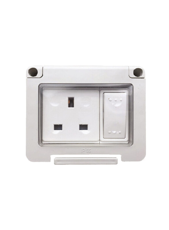 

Milano Water-Proof 13A 1 Gang Switched Socket, White