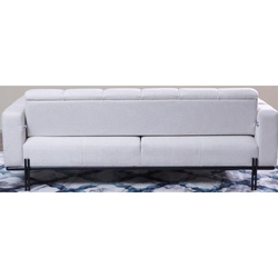 Danube Home Form 3 Seater Fabric Sofa, Beige