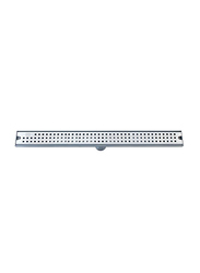 Danube Home 50cm Florence Rectangle Long Floor Drain, SS-304, Silver
